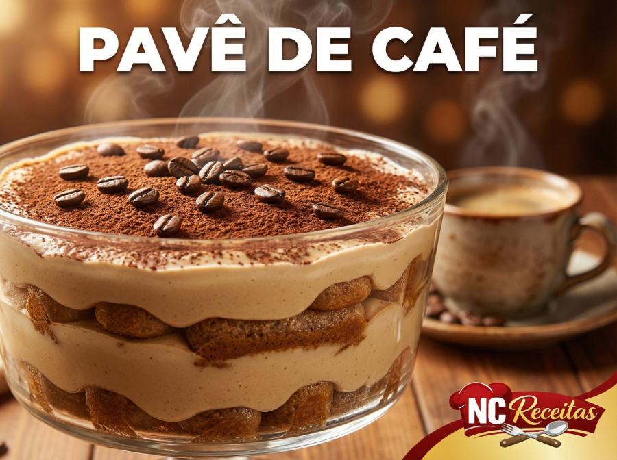 Pavê de café cremoso fácil: sobremesa gelada perfeita para quem ama café