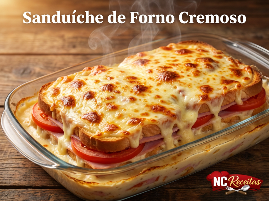 Sanduíche quente de forno fácil e cremoso: receita prática para lanche ou jantar rápido