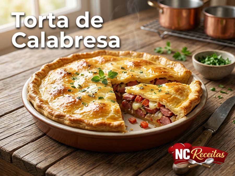 Torta de calabresa fácil e saborosa: receita prática de liquidificador para qualquer refeição