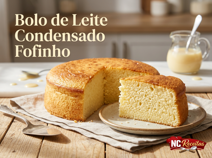 Bolo de leite condensado fofinho: receita simples, macia e perfeita para o café da tarde