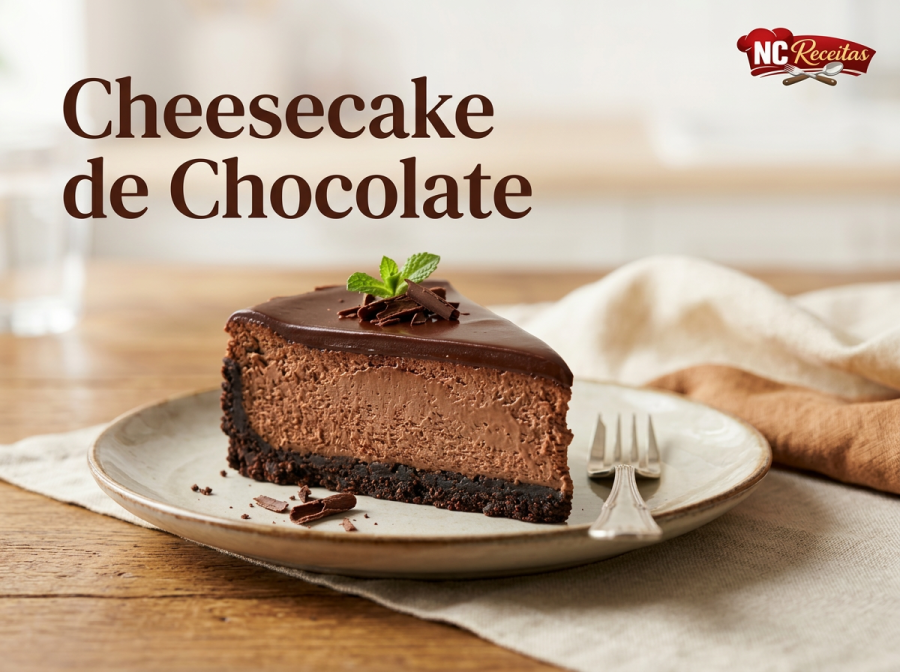 Cheesecake de chocolate: sobremesa cremosa e irresistível para qualquer ocasião