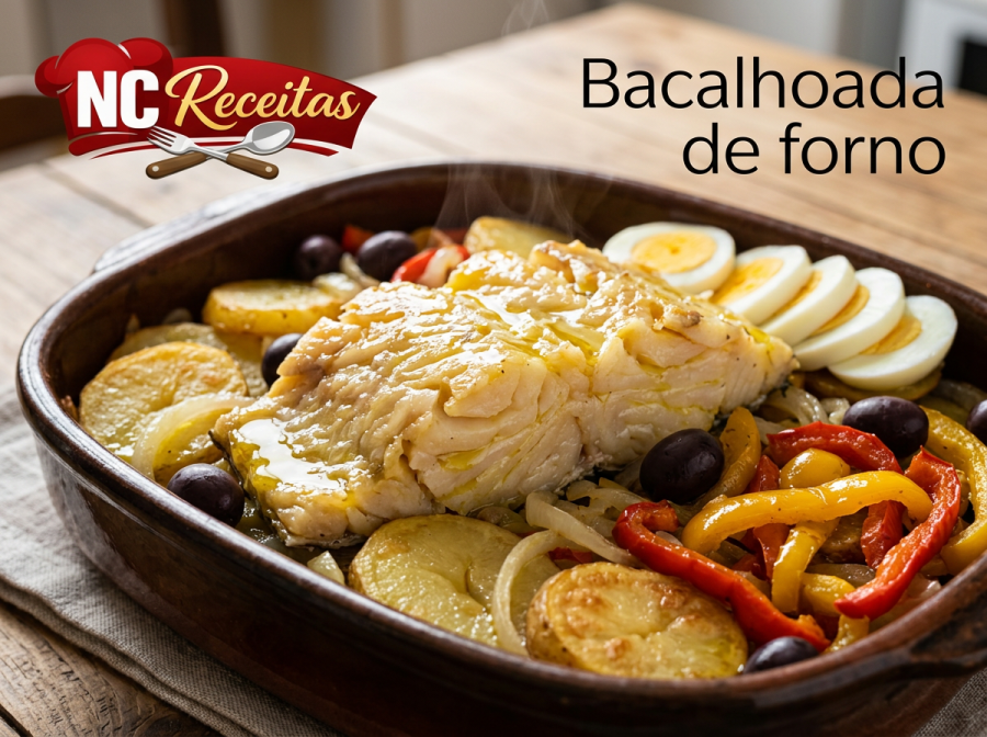 Bacalhoada de forno: receita clássica e saborosa para um almoço especial