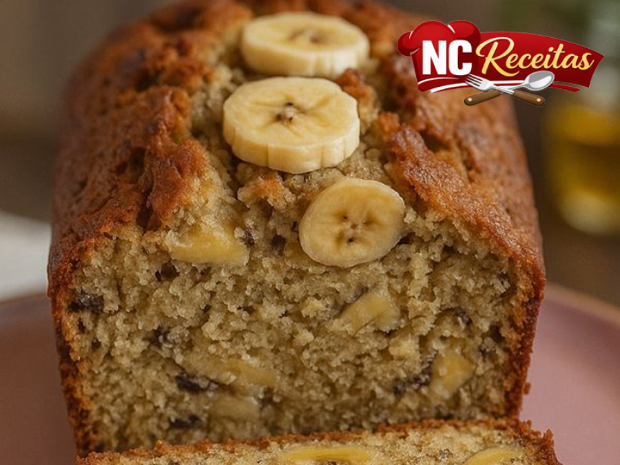 Bolo de Banana com Aveia sem Açúcar: receita saudável, fofinha e fácil de fazer