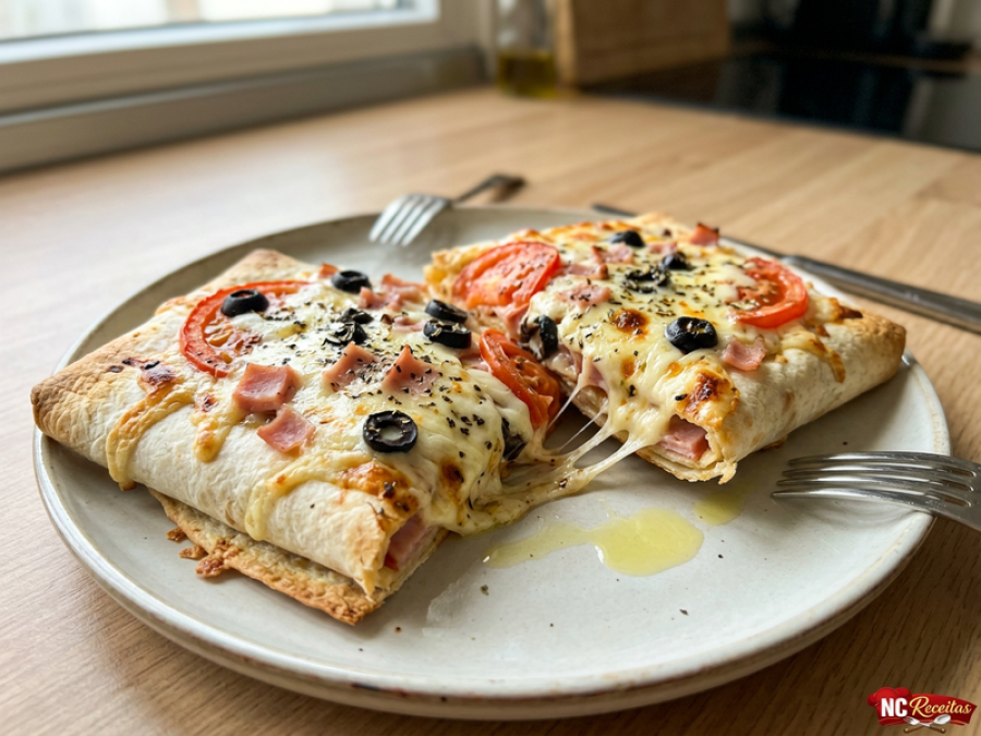 Tortilla Pizza Wrap: pizza pronta em 5 minutos com receita fácil e crocante