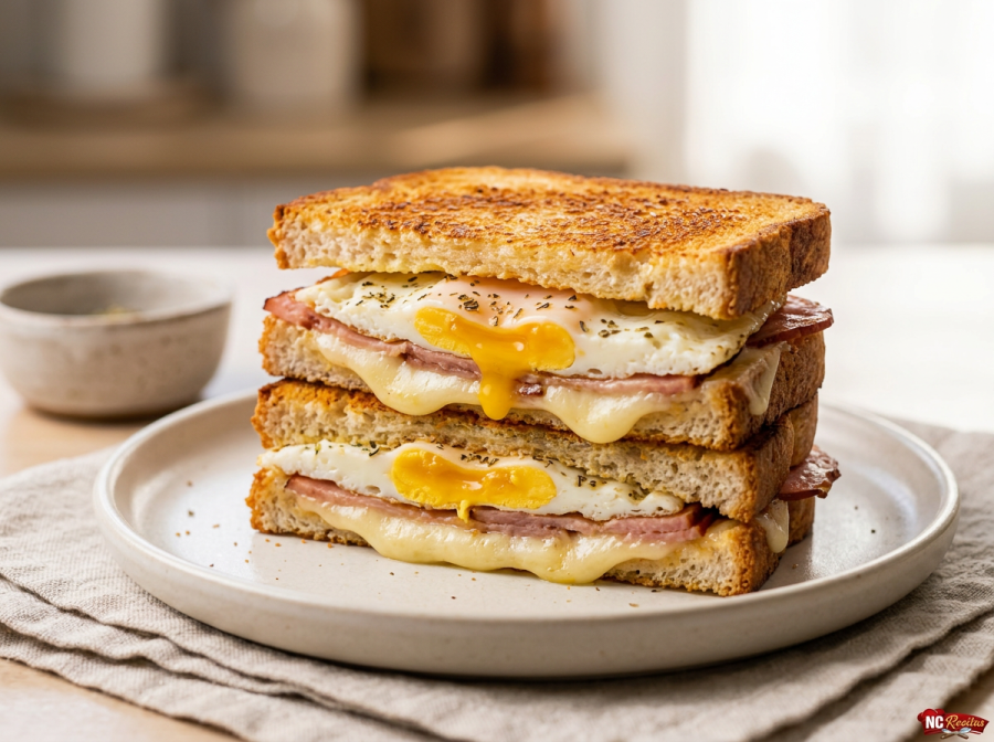 Sanduíche de Ovo na Air Fryer: receita fácil, crocante e perfeita para o café da manhã