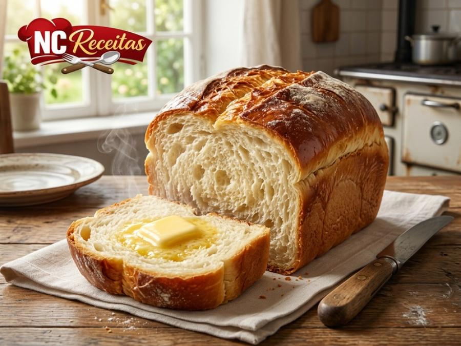 Pão Caseiro de Liquidificador sem Sovar: receita fácil, macia e perfeita para o dia a dia