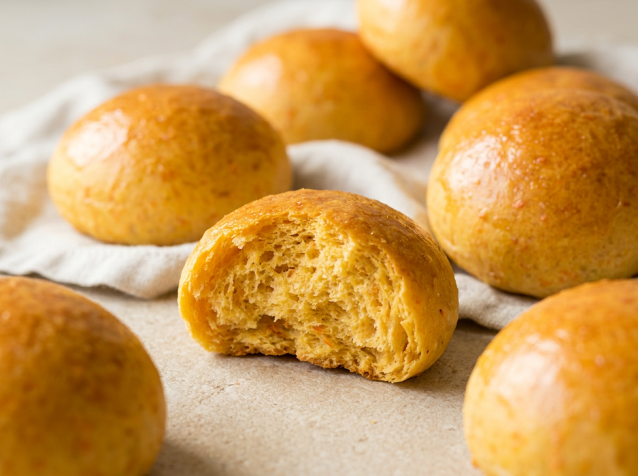 Pãozinho de Cenoura sem Glúten e sem Lactose: receita saudável, macia e fácil para o dia a dia