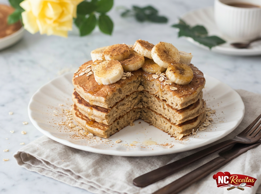 Panqueca de Banana com Canela: receita fit, rápida e perfeita para o café da manhã