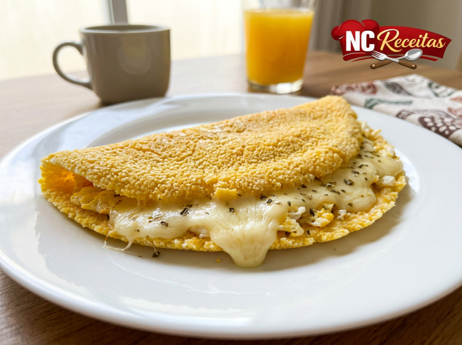 Crepioca Fit com Ovo e Tapioca: receita rápida, leve e perfeita para o dia a dia