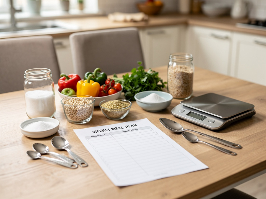 Lista de compras por ingredientes: reduzir desperdício de sal